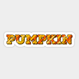 Pumpkin Fruit Name Sticker